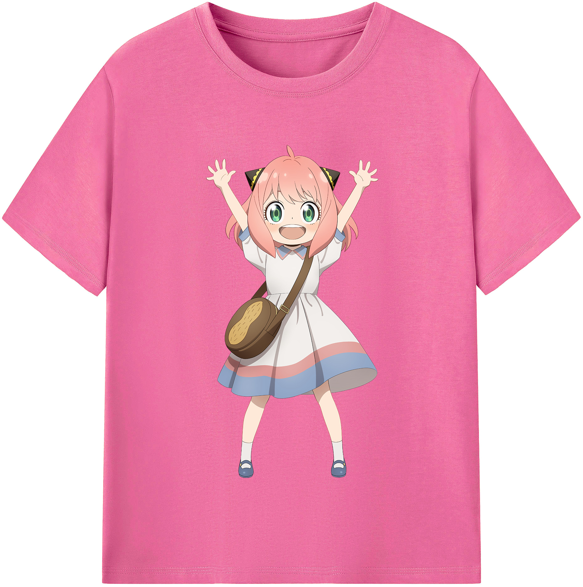 （画像用） SPY×FAMILY间谍家家酒 レディースカジュアルプリントTシャツ（綿100％）